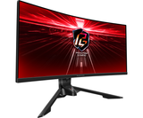 Геймърски Монитор ASRock PG34WQ15R3A, 34" UHD (3440 x 1440) VA 1500 Curved, 165Hz, 1ms, HDMI, DisplayPort AMD FreeSync WiFi