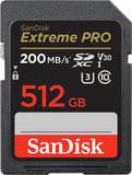 Карта памет SANDISK Extreme PRO SDHC, 512GB, UHS-1, Class 10, U3, 140 MB/s