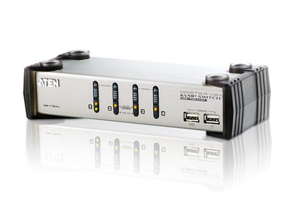 KVMP превключвател, ATEN CS1734A, 4-портов, PS/2-USB, VGA/Audio