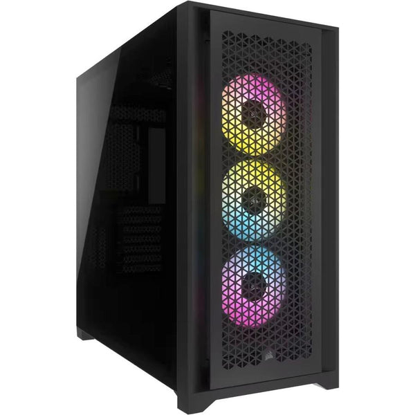 Кутия Corsair iCUE 5000D RGB Airflow Mid Tower, Tempered Glass, Черно