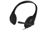 Headphones with A4Tech HS-9 microphone, stereo, 2 x 3.5 mm jack, black