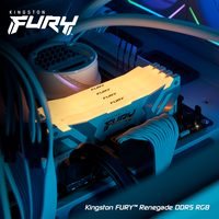 Памет Kingston Fury Renegade White RGB 64GB(2x32GB) DDR5 6000MHz CL32 KF560C32RWAK2-64