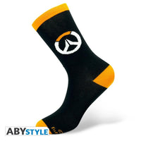 Чорапи ABYSTYLE OVERWATCH Socks Logo, Черен/Оранжев