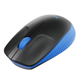 Безжична оптична мишка LOGITECH M190 Full-Size, USB, 1000 dpi, 3 бутона, Син