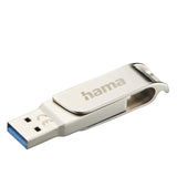 HAMA Флаш памет "C-Rotate Pro", USB-C 3.1/3.0, 512GB, 100MB/s, сребрист