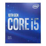 Intel Comet Lake-S Core I5-10400F 6 cores processor, 2.9Ghz (Up to 4.30Ghz), 12MB, 65W, LGA1200, BOX