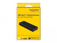 Външна стойка Delock 42004, За M.2 NVMe PCIe или SATA SSD, USB-C 3.2 Gen 2