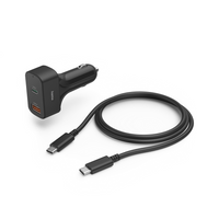 HAMA Универсално USB-C захранване за лаптоп за кола, (PD), 5-20 V/65 W