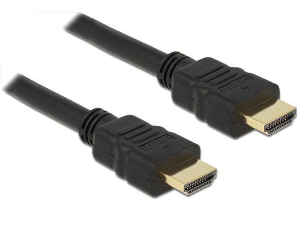 Кабел Delock High Speed, HDMI мъжко - HDMI A мъжко, 4K, 0.25 m, Ethernet