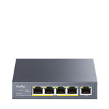 Суич Cudy FS1010P, 5 портов, 10/100/100, PoE+ Switch 60W, Uplink порт