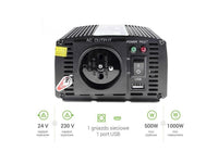 GREEN CELL 24V / 500W inverter