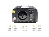 Инвертор GREEN CELL 24V/500W