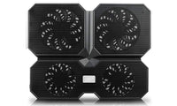 Охладител за лаптоп DeepCool Multi Core X6, 15.6", 2x140+100 mm, Черен