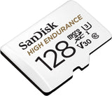 Карта памет SANDISK High Endurance, SD Адаптер, micro SDXC UHD, V30, 128GB, Class 10