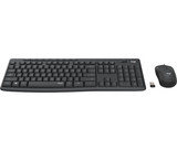 Kомплект безжични клавиатура с мишка Logitech MK295 Silent, Графит