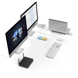 Докинг станция 10 в 1 HAMA Connect2Office Pro, USB-A, USB-C (PD), HDMI, DisplayPort, LAN/Ethernet, Сив