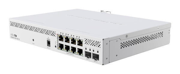 Суич MikroTik CSS610-8P-2S+IN, 8 x Gigabit Ethernet ports, 2 x SFP, PoE out