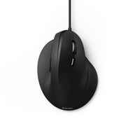 Wired ergonomic mouse HAMA EMC-500, USB, 1000/1200/1400 dpi, Black