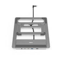 Hama "Connect2Office Stand" USB-C докинг станция, стойка за лаптоп, 12 порта