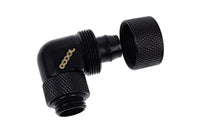 Фитинг Alphacool Eiszapfen, Удължител, 90°, 16/10mm, G1/4, Черен мат