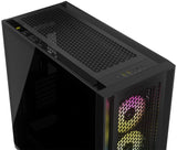 Кутия Corsair iCUE 5000D RGB Airflow Mid Tower, Tempered Glass, Черно