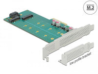 PCI Express x4 карта Delock към 1x M.2 Key B + 1x  M.2 NVMe M.2 Key M, Low Profile