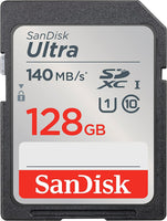 Карта памет SANDISK Ultra SDXC, 128GB, Class 10, U1, 140 Mb/s