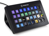 Elgato Stream Deck controller, 32 lcd button, black