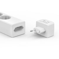 HAMA Разклонител 5 гнезда, 17 W, 2хUSB-C, превключвател, 1,4 м, бял