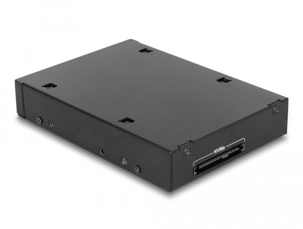 Чекмедже Delock 3.5″, За 1 x 2.5″ U.2 NVMe SSD или SATA / SAS HDD / SSD, Черен