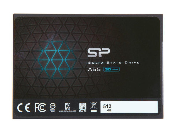 Solid State Drive (SSD) SILICON POWER A55, 2.5", 512 GB, SATA3 3D NAND flash