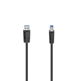 Кабел HAMA USB 3.0 -A мъжко -B мъжко, 1.5 м, 1 звезда