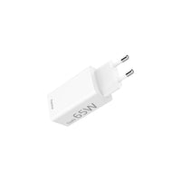 Бързо мини заряднo HAMA GaN, 1x USB-C PD, 1x USB-A QC, 65 W, бял