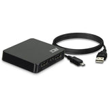 HDMI Сплитер ACT AC7835, 1/2, 4K@30Hz, USB, Черен