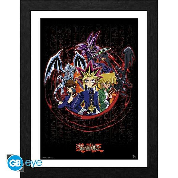 GBEYE YU-GI-OH! - Framed print "Joey Yugi Kaiba" (30x40)