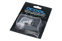 Адаптер Alphacool HF, L-конектор 90°, G1/4 - G1/4, Вътрешна резба, Сребрист