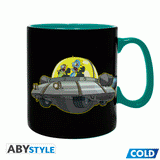 Чаша ABYSTYLE RICK AND MORTY Heat Change Mug Spaceship, Сменящ се цвят, King size, Черен