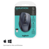 Безжична оптична мишка LOGITECH M705 Marathon, USB, Черен