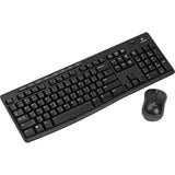 Kомплект безжични клавиатура с мишка Logitech MK270, 2.4 GHZ, Черен