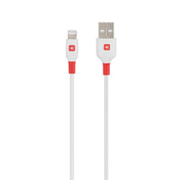 Кабел Skross, Lightning - USB-A 2.0 мъжко, 2.0 м, Бял