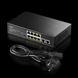 Суич Cudy FS1010PG, 8 портов, 10/100, PoE+ Switch 120W, 2 x Uplink порта