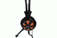 A4TECH HS-28 Headphones, Black/Orange