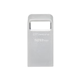 USB памет KINGSTON DataTraveler Micro, 128GB, USB-A 3.2 Gen 1, Сребрист