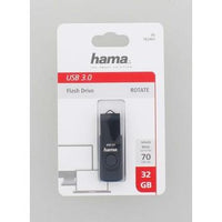 USB memory Hama Rotate, 32GB, 70 MB / s, petroleum blue