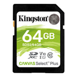 Карта памет Kingston Canvas Select Plus SD 64GB, Class 10 UHS-I