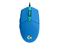 Геймърска мишка Logitech G102 LightSync, RGB, Оптична, Жична, USB, Син