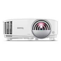 Видеопроектор BenQ MW809STH, DLP, WXGA, 3600 ANSI, 22 000:1, Късофокусен, бял