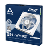 Вентилатор ARCTIC P14 PWM PST White/Transparent