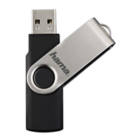 USB memory Hama Rotate, 64GB, USB 2.0, 10 MB / s, black