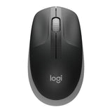 Безжична оптична мишка LOGITECH M190 Full-Size, USB, 1000 dpi, 3 бутона, Светло Сив